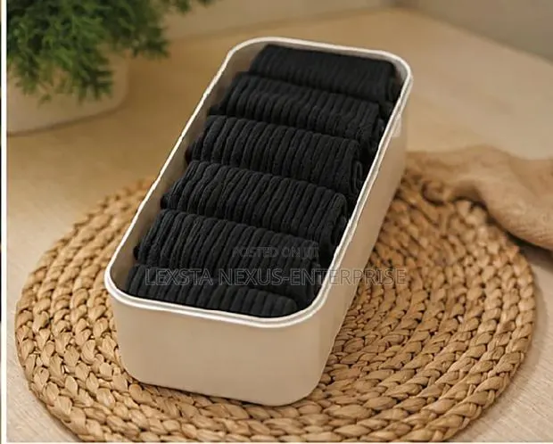 Mid-Calf Socks- Black 6 in a Box · Photo 1