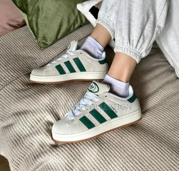 Adidas Campus 00s Off-White and Green · Photo 1