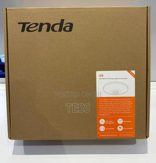 Tenda I29 Wifi 6 Ax3000 Dual Band Gigabit Lr Ceiling Mount · Photo 1