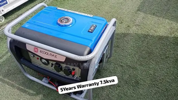 Ecoolmax 8500W 7.5kVA Petrol Generator Available 7.5kva · Photo 1