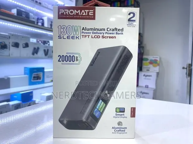 Promate Aluminum Crafted Power Bank 130w · Photo 1