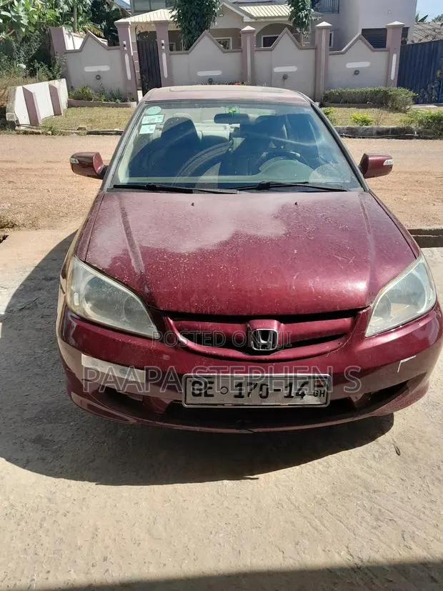 Honda Civic 2005 Red · Photo 1