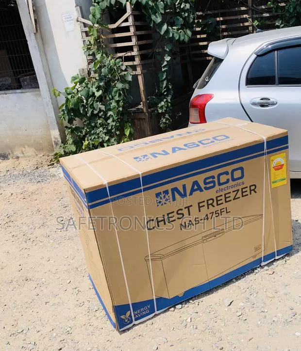 Quality Grey Nasco Chest Freezer 400L NAS-475FL-B · Photo 1