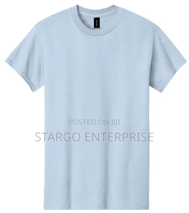 Light Blue Gildan Heavy Cotton Tshirt · Photo 1