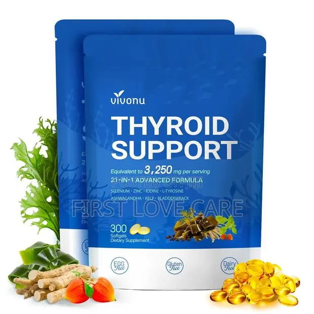 Vivonu Thyroid Support Supplement With Iodine, B12,Folate, Zinc, · Photo 1