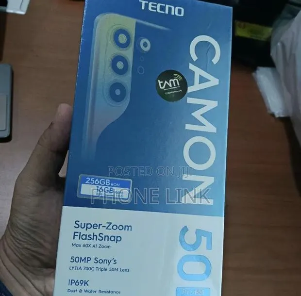 New Tecno Camon 50 Pro 256 GB Black · Photo 1