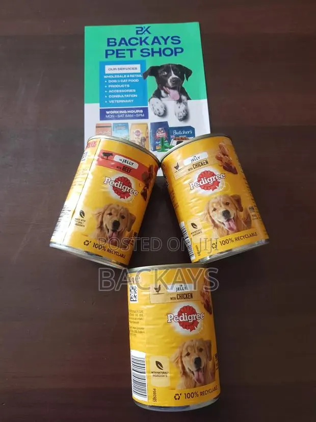 Pedigree Wet Dog Food Can 400g - Beef, Chicken, Liver - Adenta Shop · Photo 1