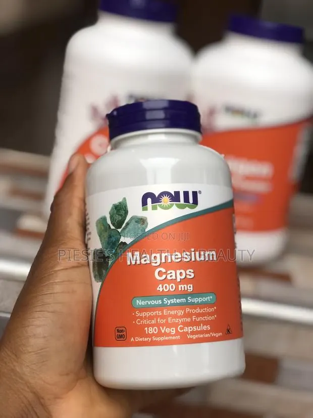 Now Magnessuim 400mg, 180 Capsules · Photo 1