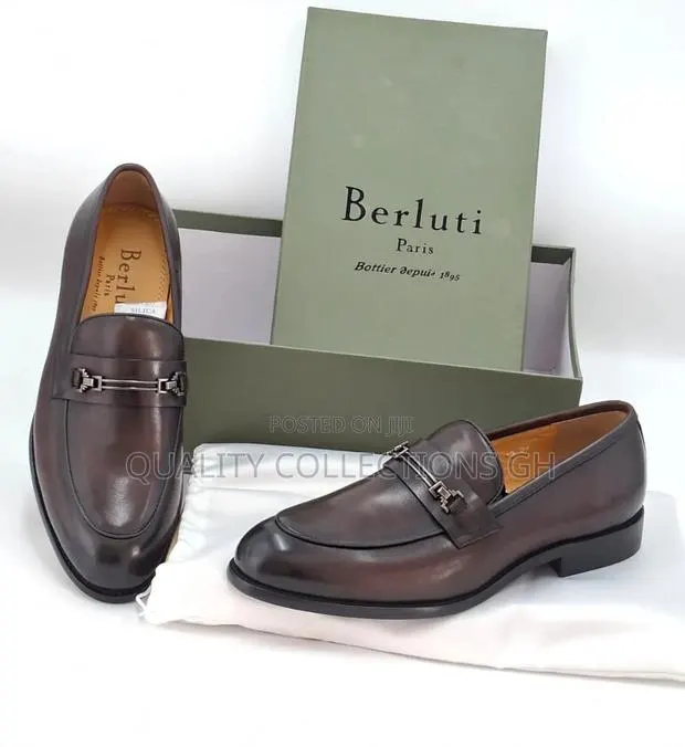 Dark Brown Berluti Loafers · Photo 1