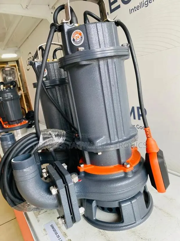 Orange and Gray Cast-Iron-Body Leo 2hp Sewage Water Pump · Photo 1