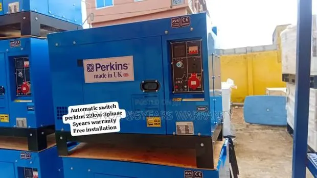 Electric Start Perkins 22kva 3phase Generator Ats Perkins · Photo 1