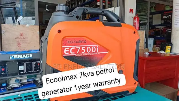 Ecoolmax 7KVA Silent Petrol Generator – Heavy Duty Performance · Photo 1