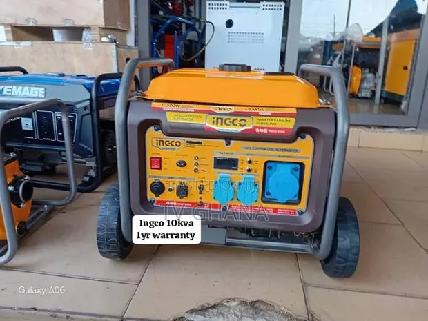 INGCO 13,000W Electric Start Generator – Silent Performance10kva · Photo 1