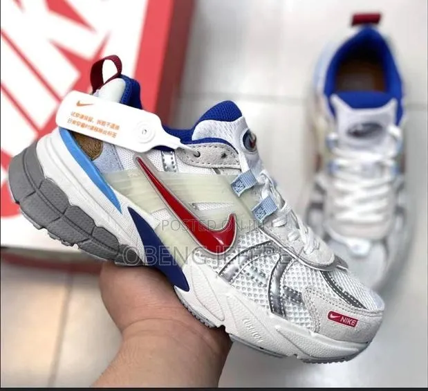 Original Nike V2K Silver Gym Red · Photo 1
