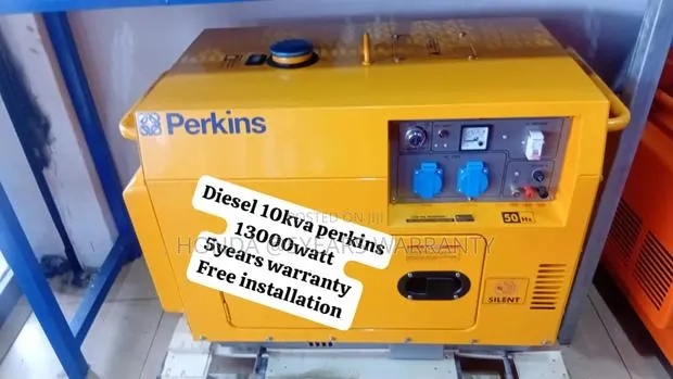 Yellow Perkins 10kva 13000watt Generator for Remote Areas · Photo 1