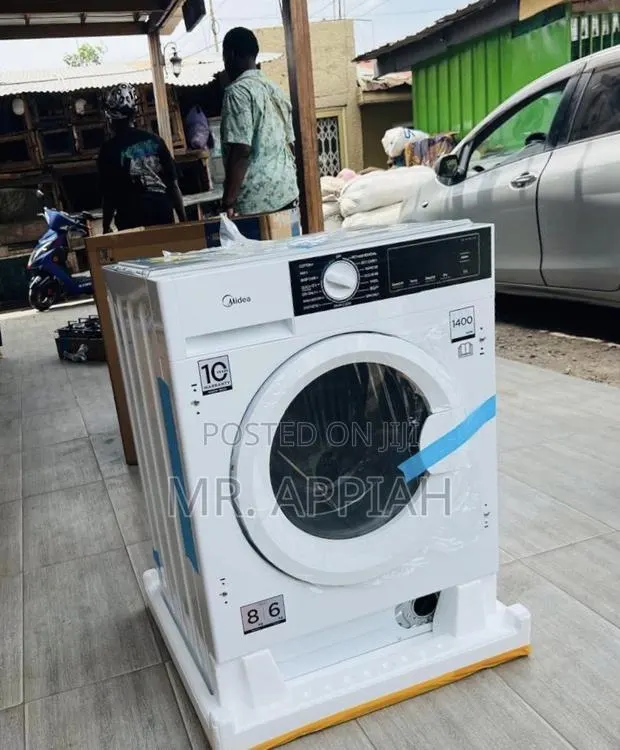 Efficient Midea 8kg Fully Automatic Washing Machine(White). · Photo 1