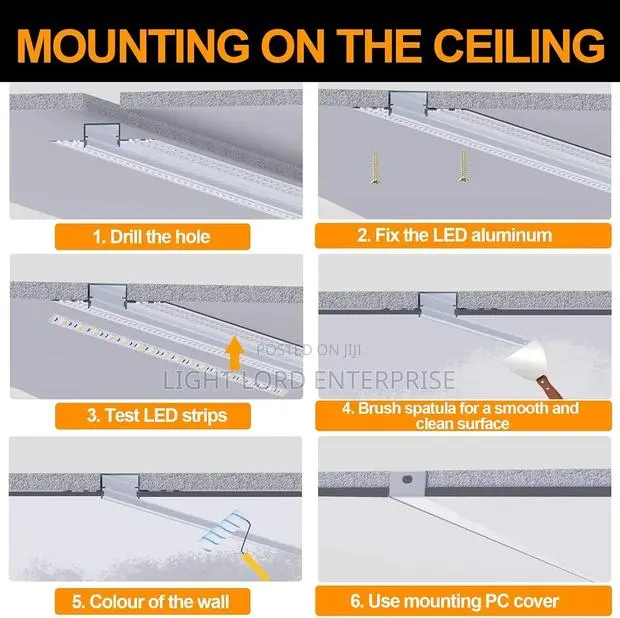 Poshplus Plaster Boards Aluminum Profiles Channel 10feet · Photo 3