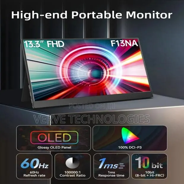 Bimawen 13.3inch True OLED FHD 1ms 10bit 100% DCI-P3 Monitor MacBooks · Photo 1