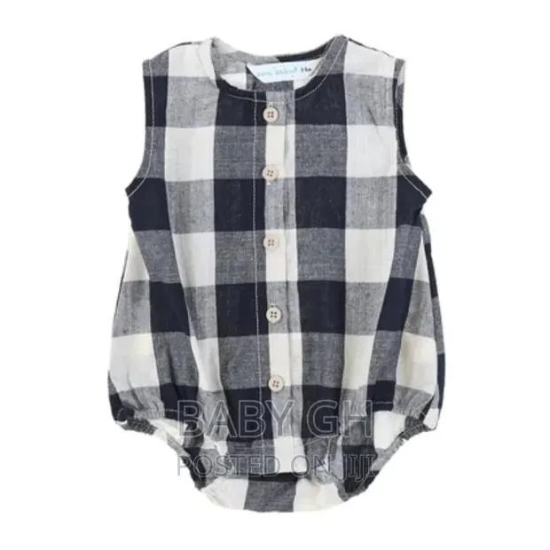 Turtledove Plaid Romper · Photo 1