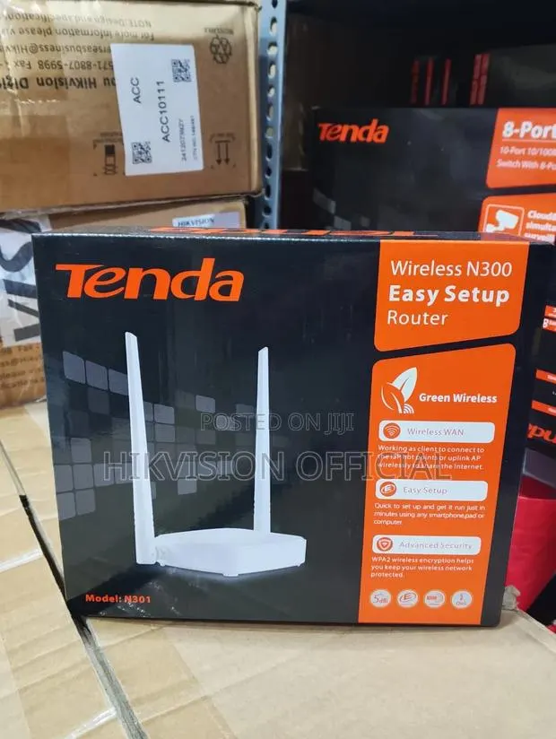 N301 Wireless N300 Easy Setup Router=Tenda · Photo 1