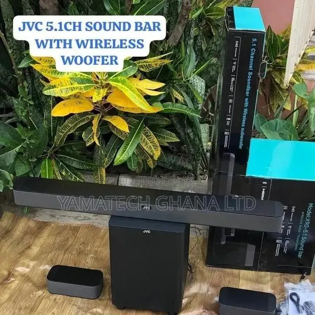 Original JVC 5.1CH SOUNDBAR With Woofer and 2 Surrounding Speaker · Photo 1