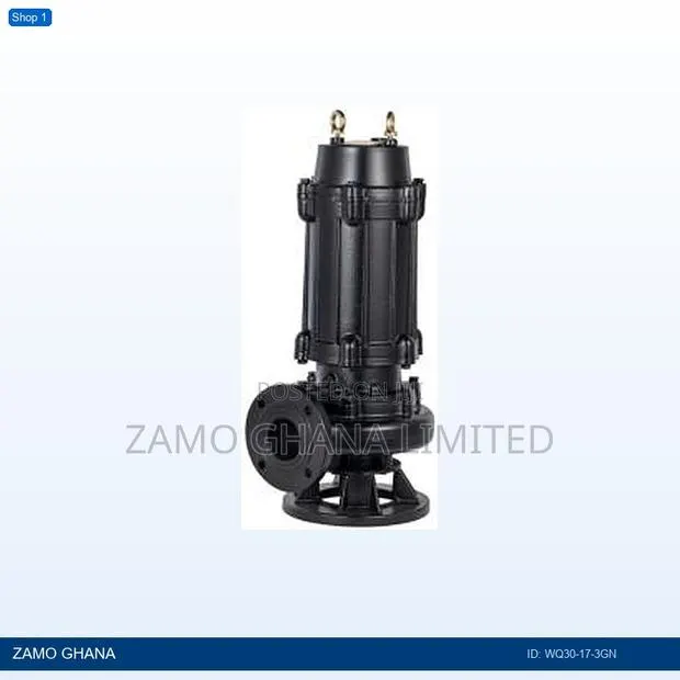 4hp Sewage Water Pump Cast Iron Body Black 3000w 380v 50 - Wq30-17-3gn · Photo 1