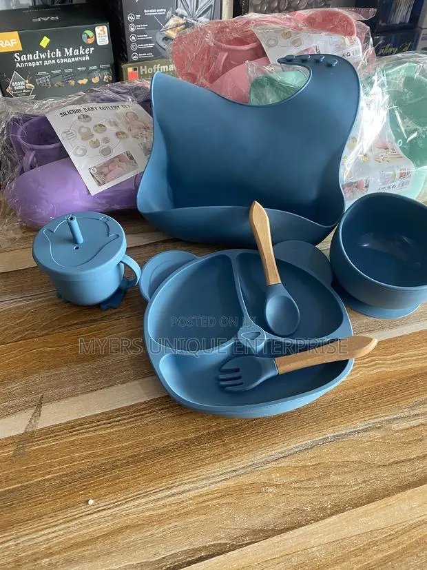 Bpa-free Food Grade Silicon Baby Feeding Set+Straw Cup · Photo 1
