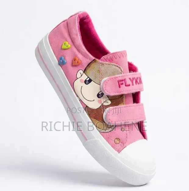 Pink,White Sneaker Size 33 · Photo 1