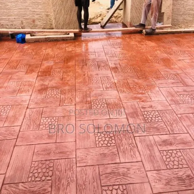 Professional Stamped Concrete Installation in Ghana | Megatek Co. · Photo 8