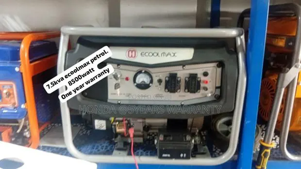 Ecoolmax 7.5kva 8500watt Petrol Generator · Photo 1
