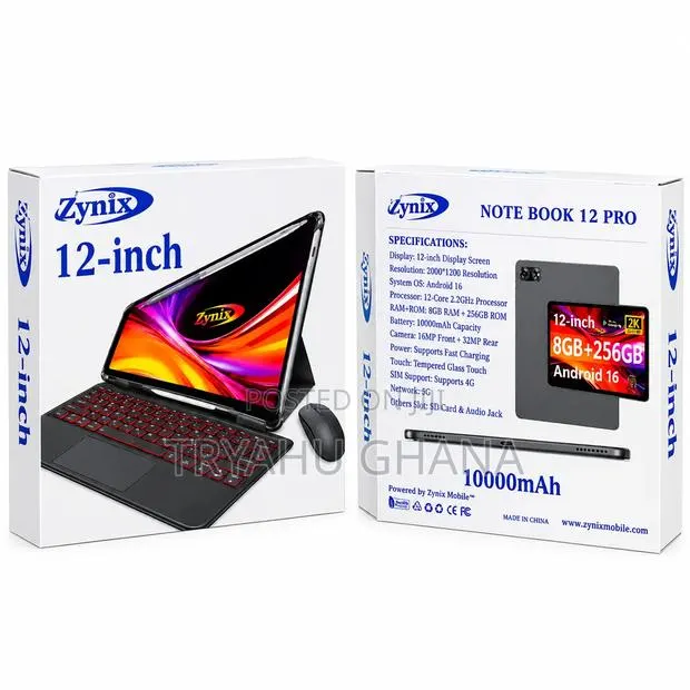 New Zynix Note Book 12 Pro 256 GB Black · Photo 1