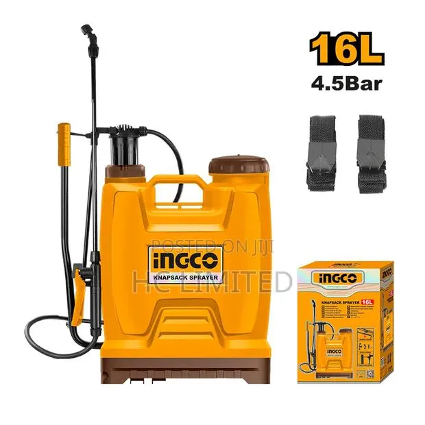 Ingco 16l Manual Knapsack Sprayer With Adjustable Nozzle-hspp41602 · Photo 1