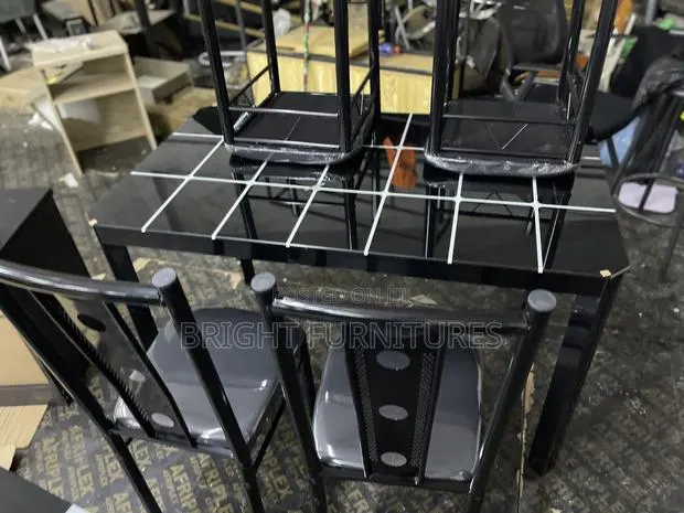 Dining Table Sets ( Glass Top 4 Seater) · Photo 1