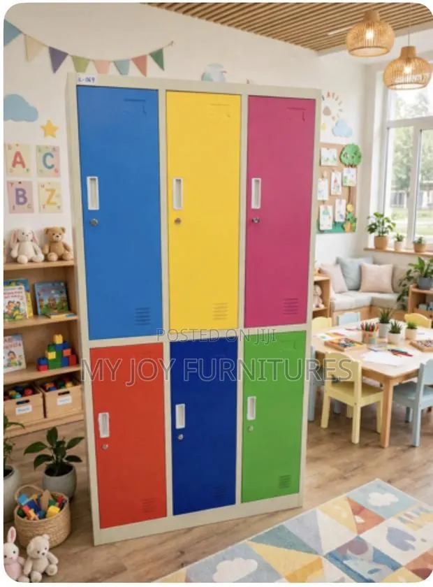 6 Door Colourful Metal Lockers · Photo 1