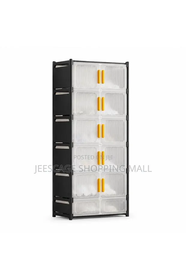 Modular Multi-Tier Storage Cabinet With Doors · Photo 1