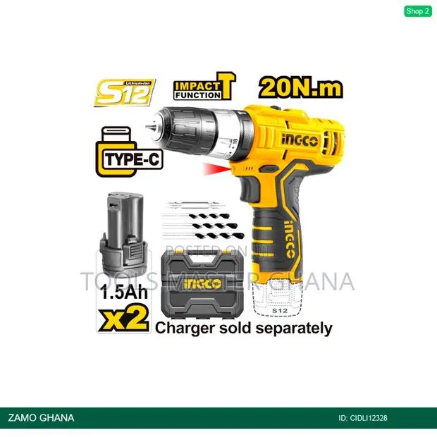 Lithiumion Impact Drill 12v With BMC - Cidli12328 · Photo 1