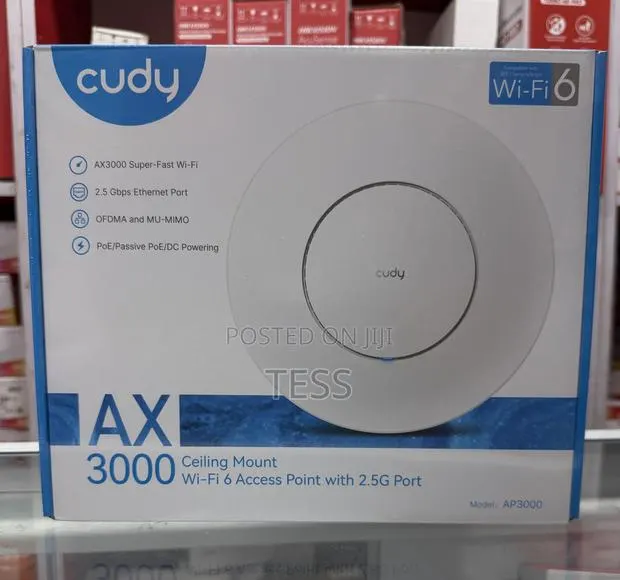 Cudy Wireless Access Point Ceiling Mount Ap3000 Ax3000 Wifi 6 · Photo 1