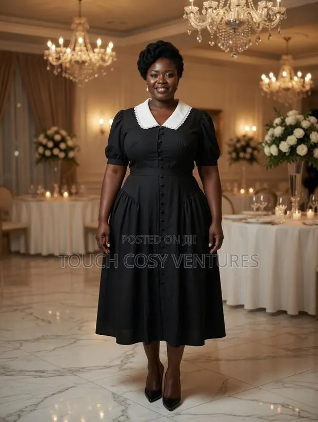 Noir Collar Dress · Photo 1