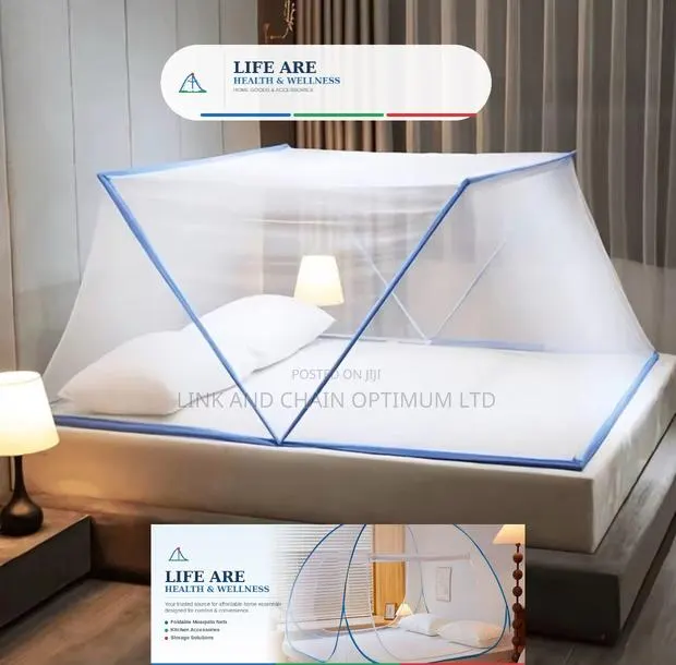 Foldable Pop-Up Mosquito Net – King Queen Size | Sleep Mosquito-Free · Photo 1