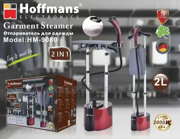 Hoffman Garment Steamer With Ironing Board Stand 2L Water Tank . · Photo 1