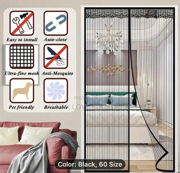 Magnetic Door Mosquito and Insect Net (All Sizes Available)