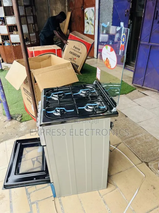 Limited Stock Gas Cooker New Line 4burner Sliver 60/60 · Photo 1