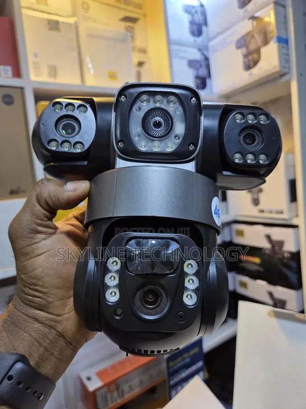 Quality 3 Lens 4g CCTV Camera With Solar · Photo 1