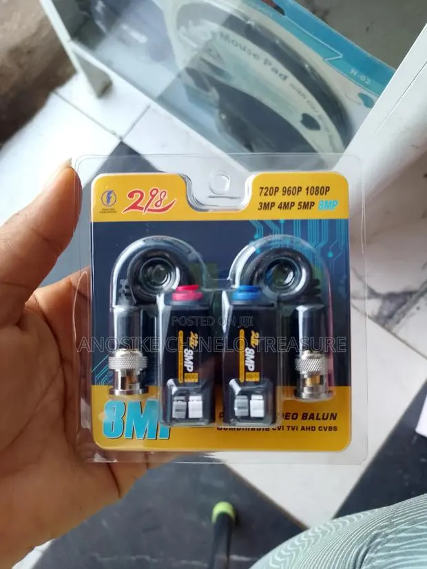 8mp CCTV Video Balun Pair for Ahd/Tvi/Cvi Cameras · Photo 1