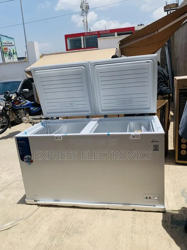Lovely New Chest Freezer Double Door Fridge 508l Midea · Photo 1