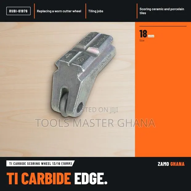 Ti Carbide Scoring Wheel 13/16 (18Mm) - RUBI-01976 · Photo 1