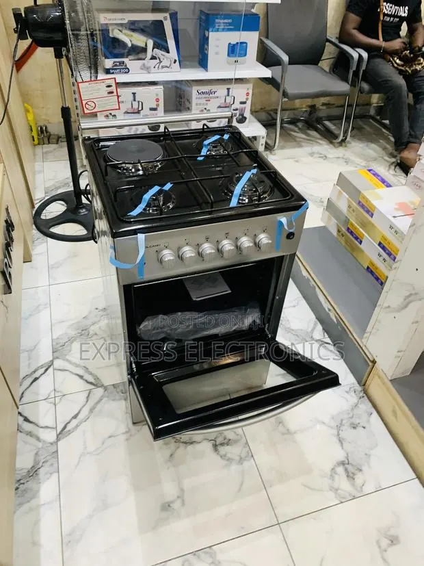 Lovely New Gas Electric Cooker Oven Silver Stove 3-1 · Photo 1