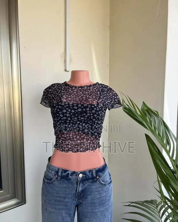 Black Primark Mesh Top Thrift · Photo 1