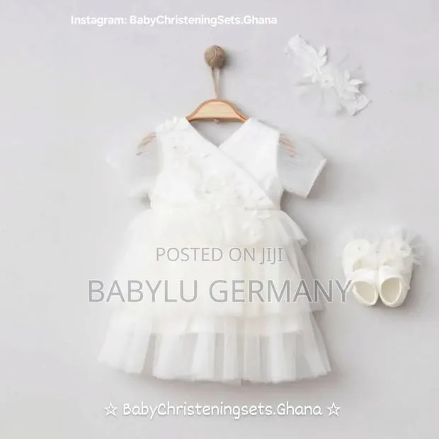 Turkey Imported White Baby Christening / Naming Ceremony Gift Set · Photo 1