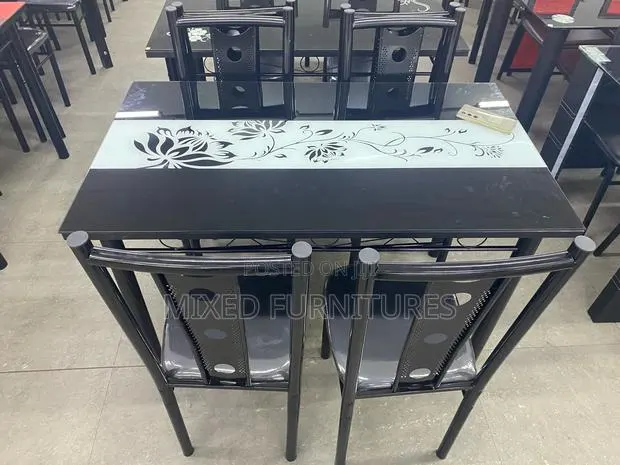 Dining Table With 4 Chairs (Glass Table ) · Photo 1